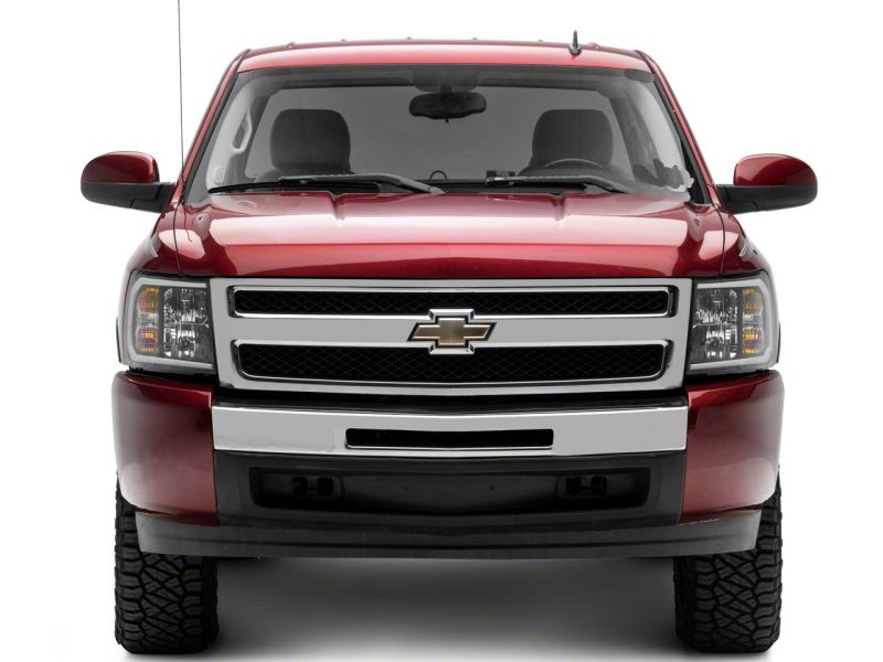 Load image into Gallery viewer, Raxiom 07-13 Chevrolet Silverado 1500 Axial Series Headlights w/ LED Bar- Blk Housing (Clear Lens)
