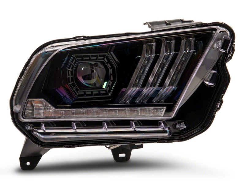 Load image into Gallery viewer, Raxiom 13-14 Ford Mustang LED Projector Headlights SEQL Turn Signals- Blk Housing (Clear Lens)
