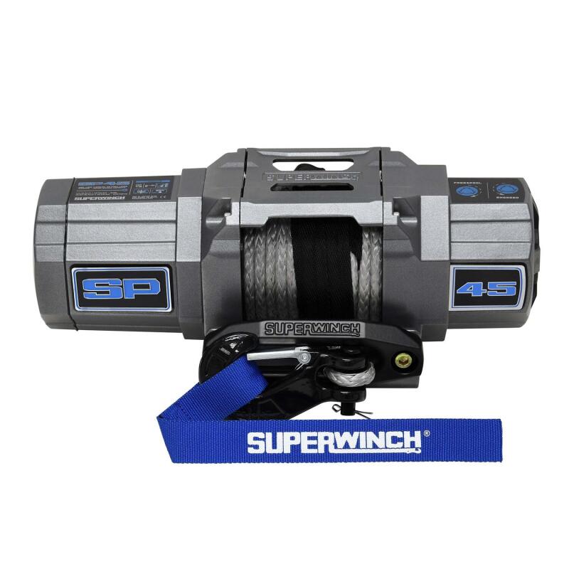 Load image into Gallery viewer, Superwinch 4500 LBS 12V DC 1/4in x 40ft Synthetic Rope Hawse Fairlead SP 45SR Winch
