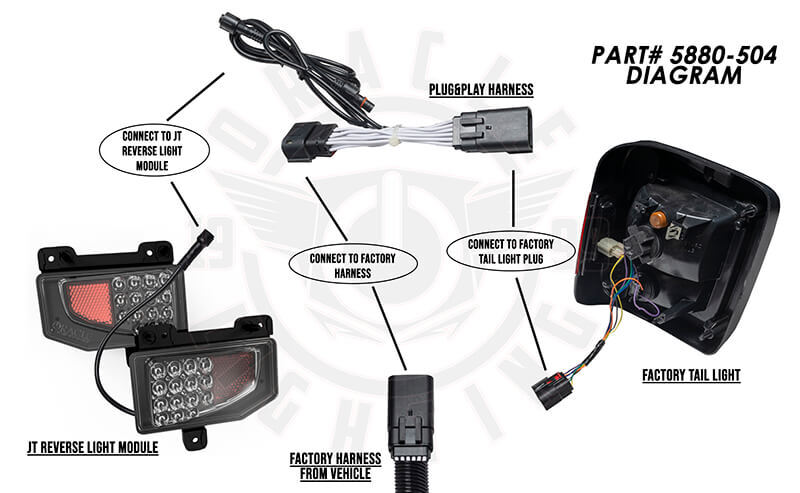 Load image into Gallery viewer, Oracle Plug &amp; Play Wiring Adapter for Jeep Gladiator JT Reverse Lights
