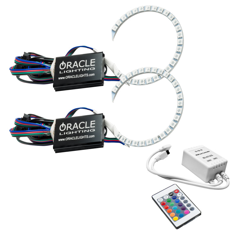 Load image into Gallery viewer, Oracle 18-21 Ford Mustang LED Headlight Halo Kit - ColorSHIFT w/ Simple Controller
