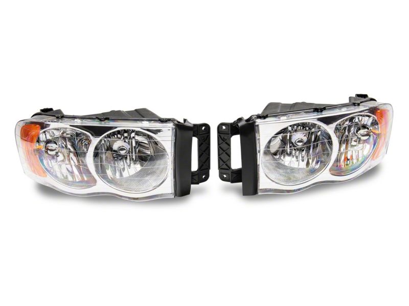 Load image into Gallery viewer, Raxiom 02-05 Dodge RAM 1500 Axial Series OEM Style Rep Headlights- Chrome Housing (Clear Lens)
