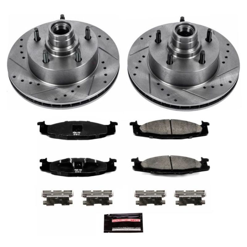 Load image into Gallery viewer, Power Stop 94-01 Ford E-150 Front Z23 Evolution Sport Brake Kit
