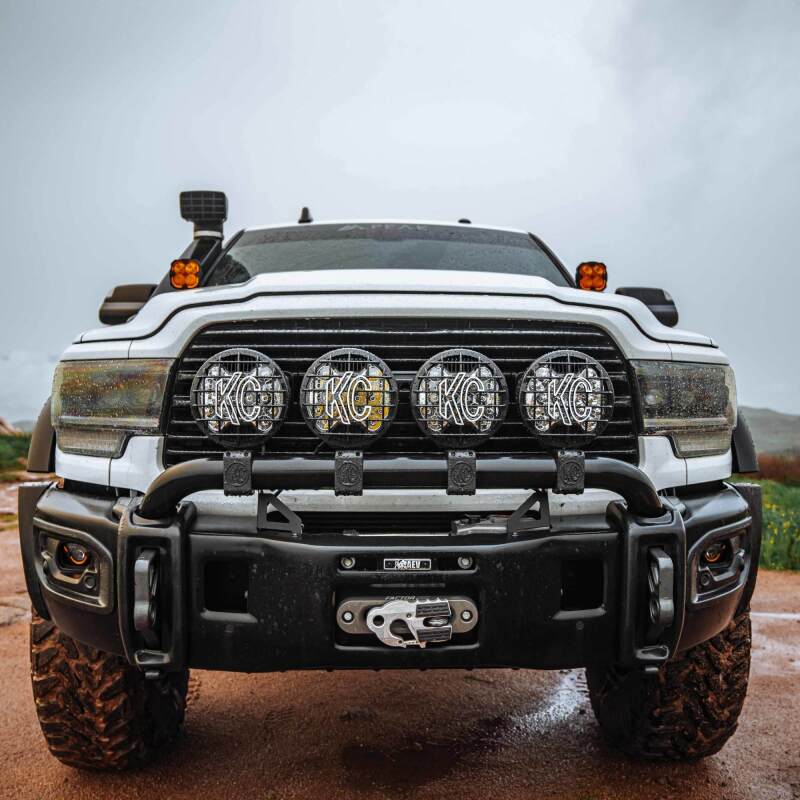 Load image into Gallery viewer, KC HiLiTES SlimLite 8in. LED Stone Guard - Black
