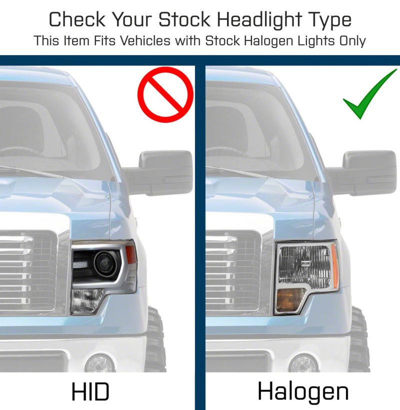 Load image into Gallery viewer, Raxiom 09-14 Ford F-150 Super White LED Halo Projector Headlights- Blk Housing (Clear Lens)
