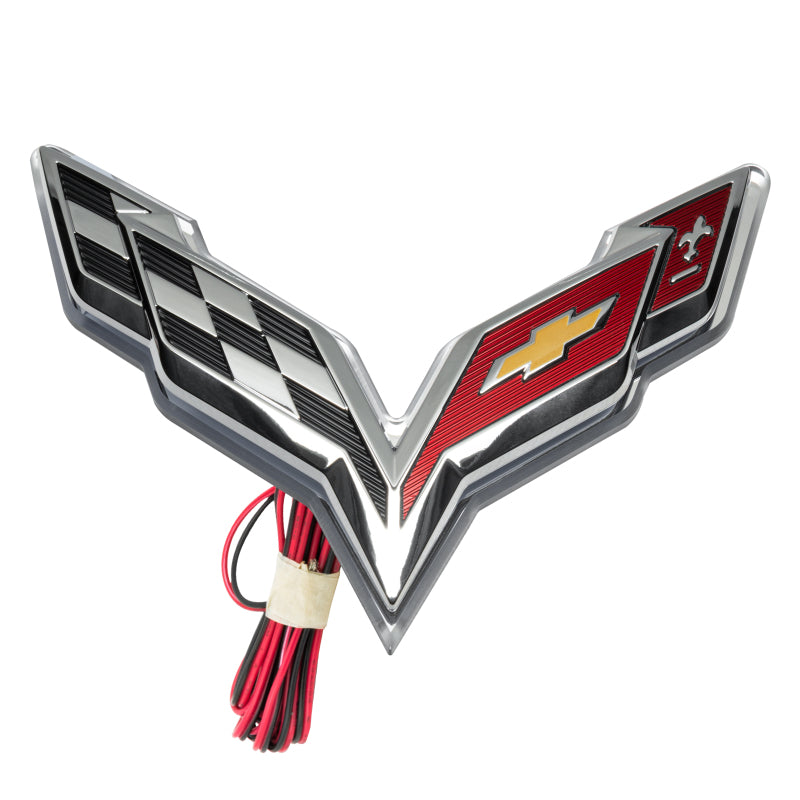 Load image into Gallery viewer, Oracle Corvette C7 Rear Illuminated Emblem - Red
