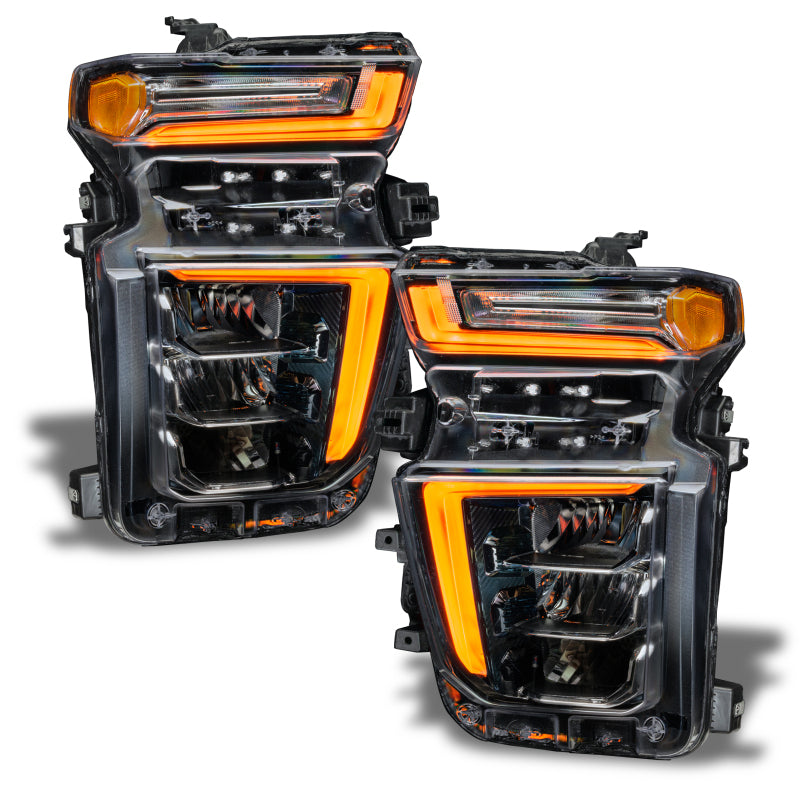 Load image into Gallery viewer, Oracle 2021 Chevy Silverado HD 2500/3500 RGB+W Headlight DRL Upgrade Kit ColorSHIFT 2
