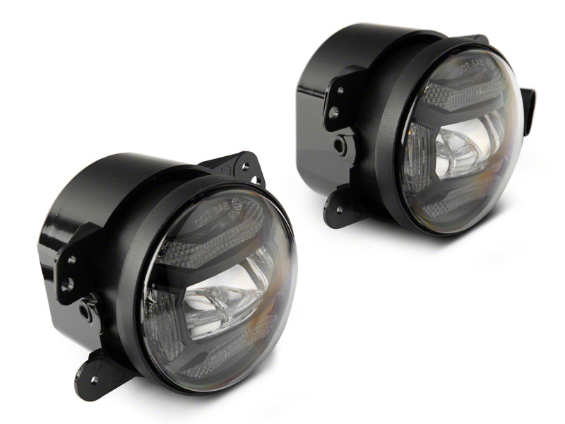 Load image into Gallery viewer, Raxiom 07-18 Jeep Wrangler JK Axial Series 4-In LED Fog Lights- Clear
