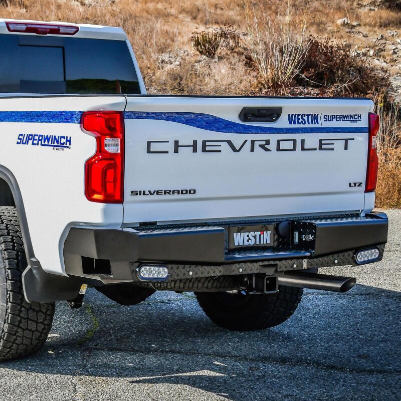 Load image into Gallery viewer, Westin 19-20 Chevy Silverado 1500 HDX Bandit Rear Bumper - Black
