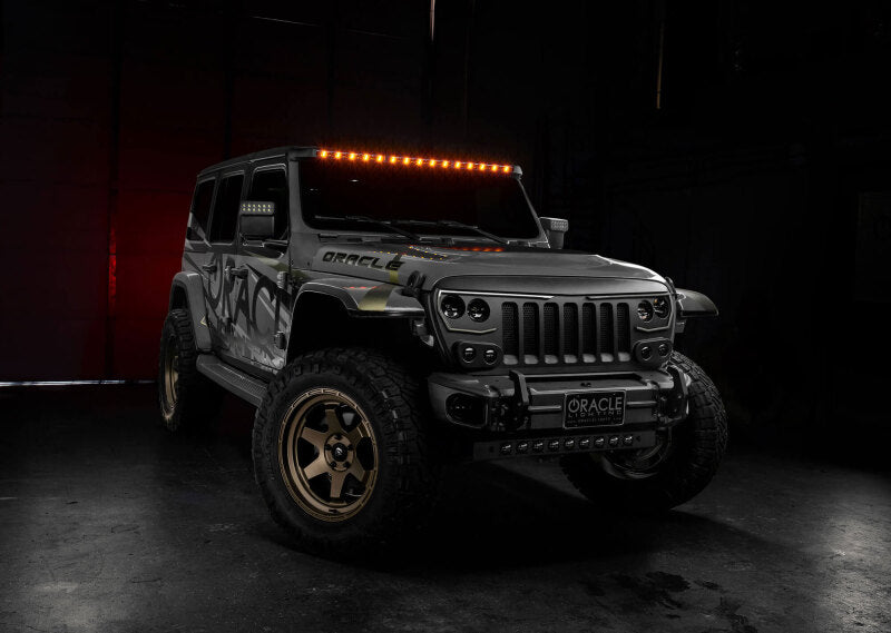 Load image into Gallery viewer, Oracle Jeep Wrangler JL/Gladiator JT Integrated Windshield LED Light Bar System
