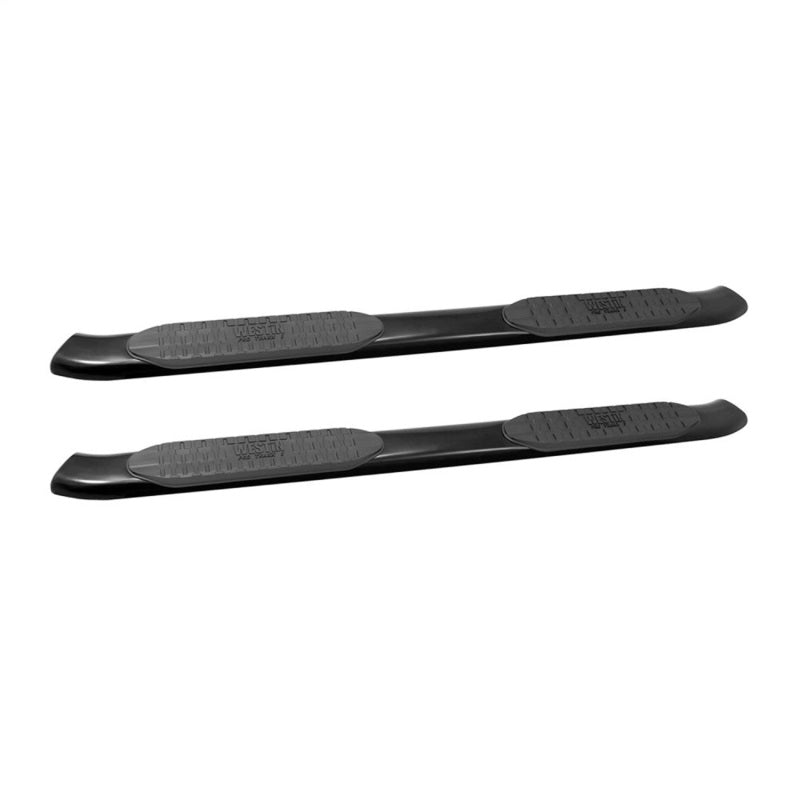 Load image into Gallery viewer, Westin 2005-2018 Toyota Tacoma Double Cab PRO TRAXX 5 Oval Nerf Step Bars - Black
