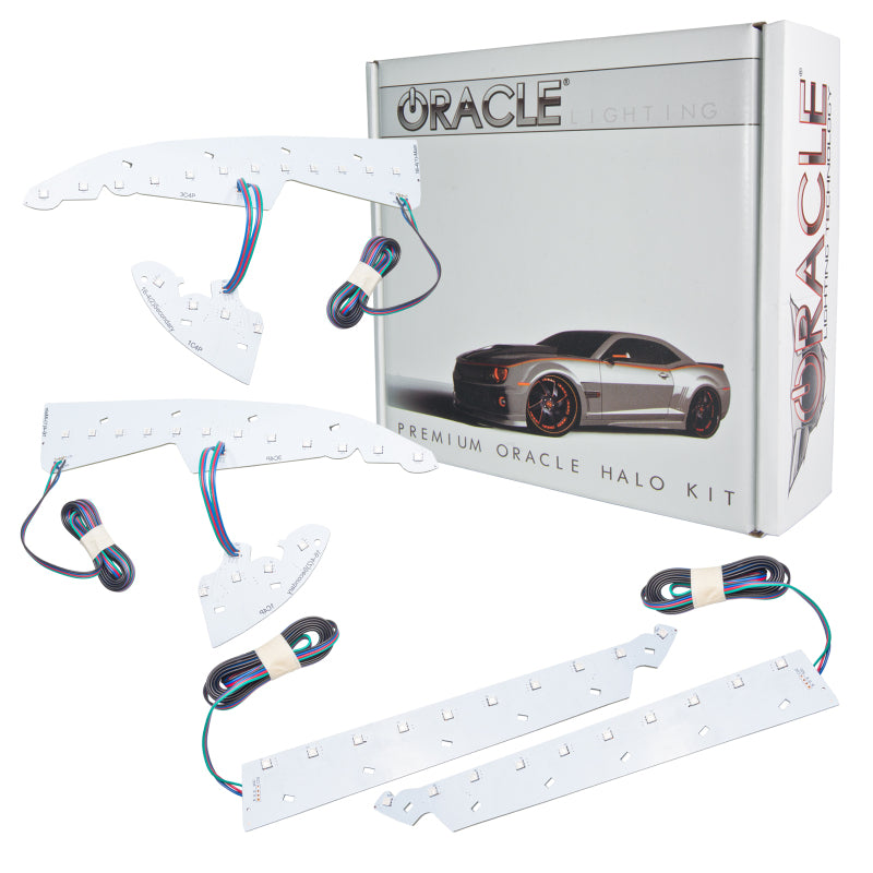 Load image into Gallery viewer, Oracle 14-15 GMC Sierra Headlight DRL Upgrade Kit - ColorSHIFT w/ Simple Controller SEE WARRANTY
