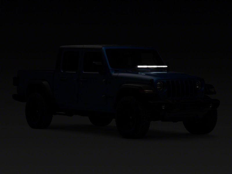 Load image into Gallery viewer, Raxiom 18-23 Jeep Wrangler JL Axial Series 30-In Single Row LED Light Bar w/ Hood Mounting Brackets
