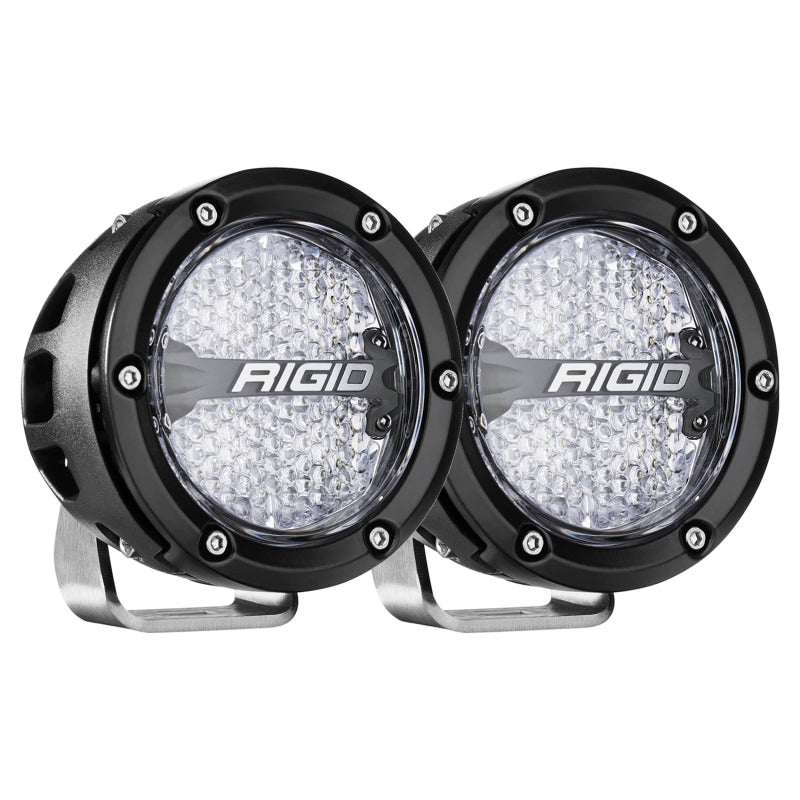 Load image into Gallery viewer, Rigid Industries 360-Series 4in LED Off-Road Diffused Beam - RGBW Backlight (Pair)

