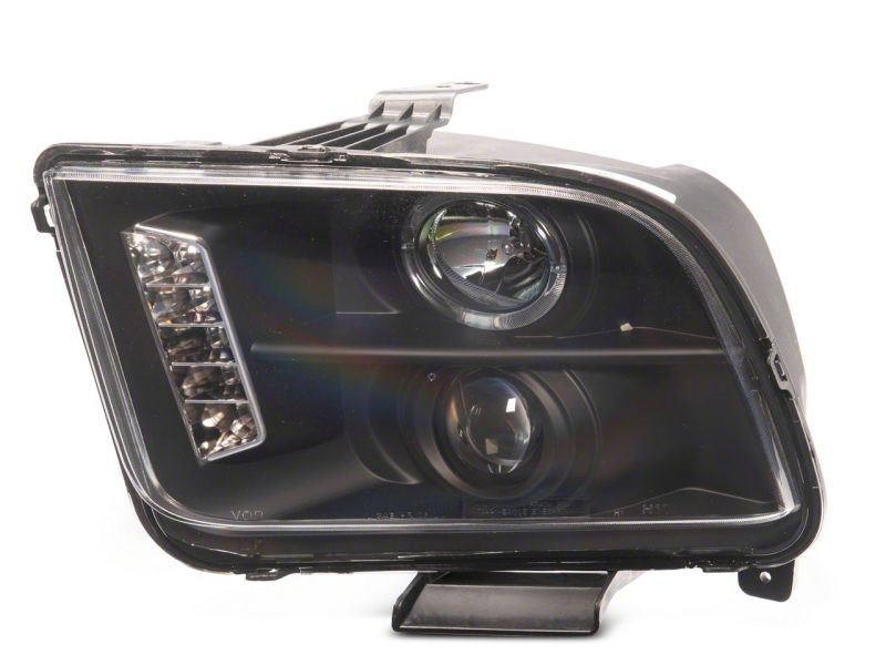 Load image into Gallery viewer, Raxiom 05-09 Ford Mustang Excluding GT500 LED Halo Projector Headlights- Blk Housing (Clear Lens)
