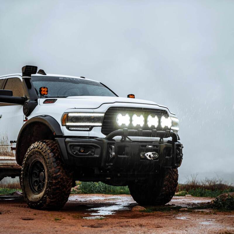 Load image into Gallery viewer, KC HiLiTES SlimLite 8in. LED Light Shield SAE Driving (Shield Only) - Clear
