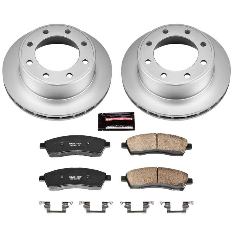 Load image into Gallery viewer, Power Stop 00-05 Ford Excursion Rear Z17 Evolution Geomet Coated Brake Kit
