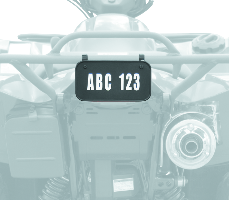 Load image into Gallery viewer, Quadboss ATV License Plate Kit - Black
