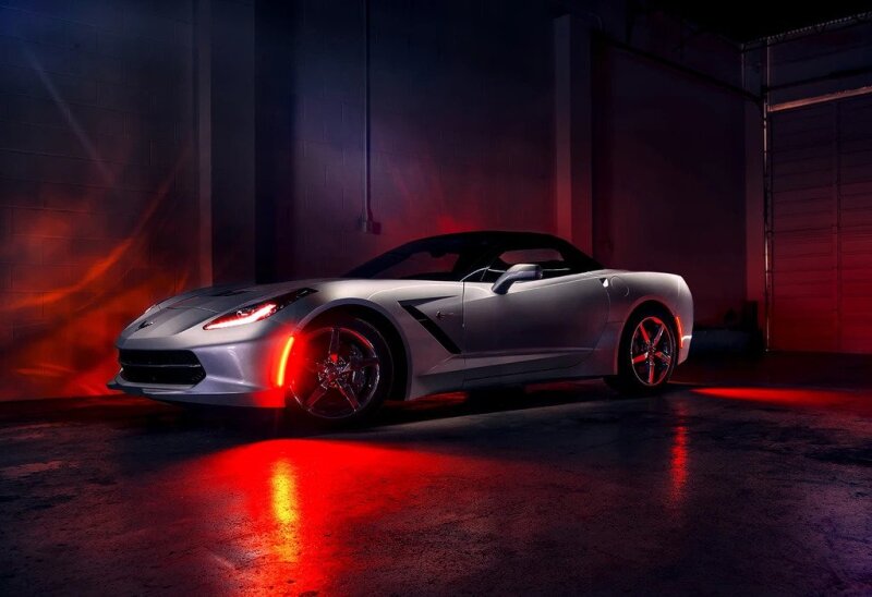 Load image into Gallery viewer, Oracle Chevrolet Corvette C7 Concept Sidemarker Set - Clear - No Paint
