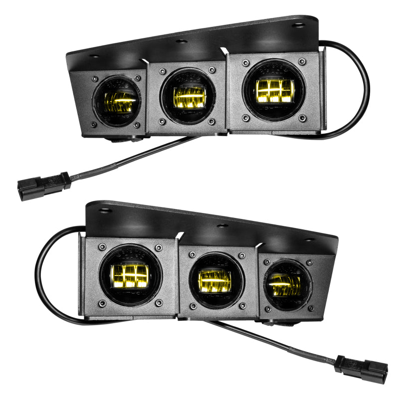 Load image into Gallery viewer, ORACLE Lighting 21-22 Ford Bronco Triple LED Fog Light Kit for Steel Bumper - Yellow
