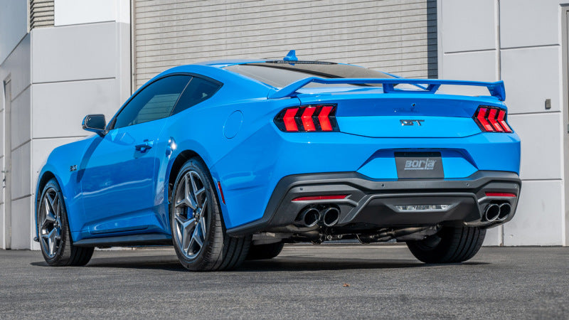 Load image into Gallery viewer, Borla 2024 Ford Mustang GT 5.0L V8 3 in ATAK Catback Non-Active Exhaust- Black Chrome Quad Tip
