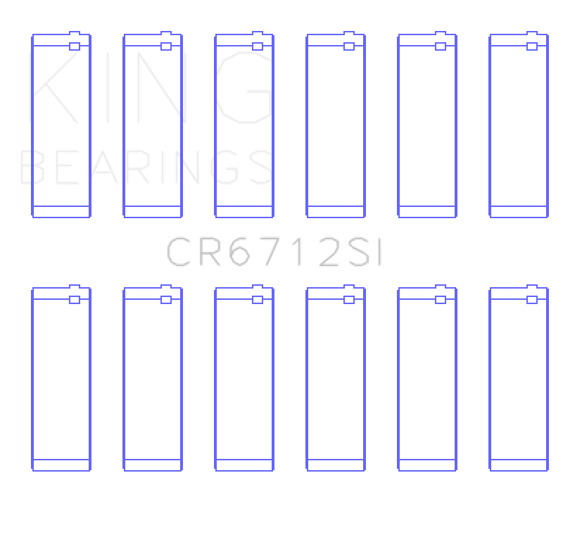 Load image into Gallery viewer, King Engine Bearings Ford V6 Triton/Ohv (Size +0.25mm) Connecting Rod Bearing Set
