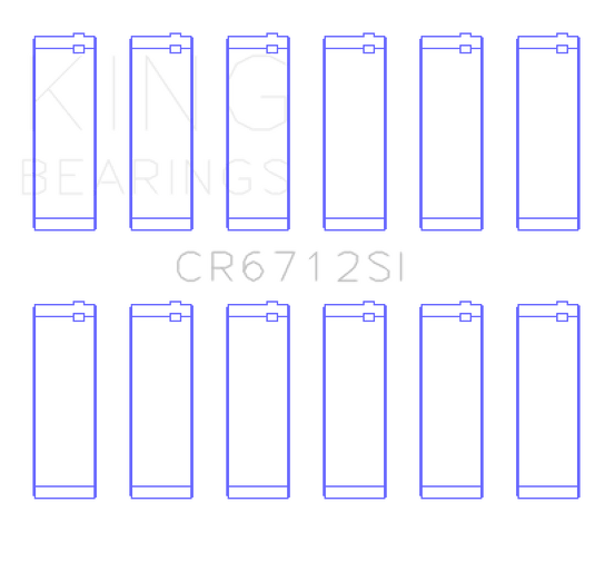 King Engine Bearings Ford V6 Triton/Ohv (Size +0.25mm) Connecting Rod Bearing Set
