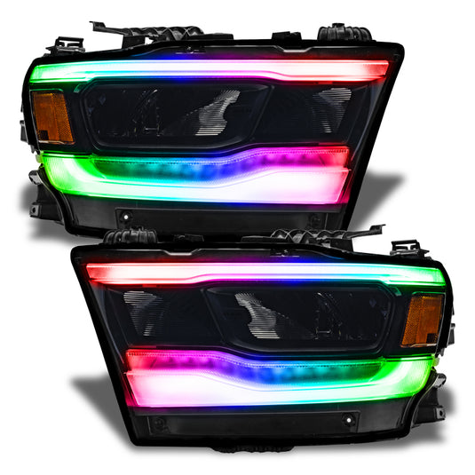 Oracle 19-21 RAM 1500 RGB+W Headlight DRL Kit Reflector LED - w/ BC1 Controller