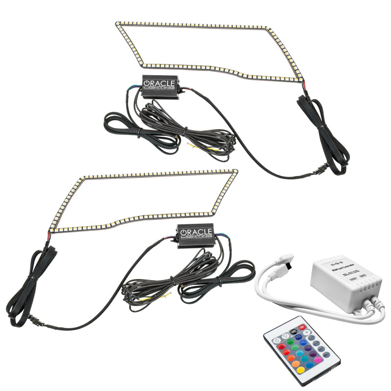 Load image into Gallery viewer, Oracle 09-18 Dodge Ram RGB+A + Switchback Quad Headlight Halo Kit w/ Simple Controller
