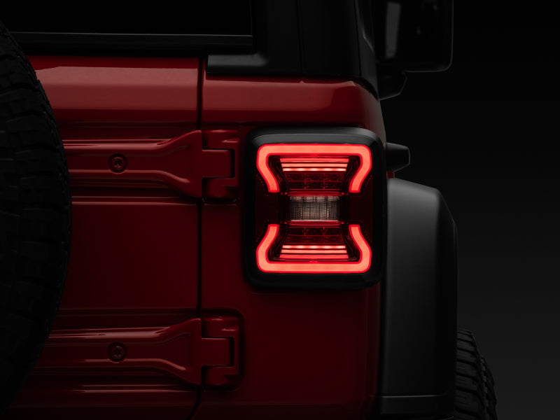 Load image into Gallery viewer, Raxiom 18-22 Jeep Wrangler JL LED Tail Lights- Black Housing - Red Lens
