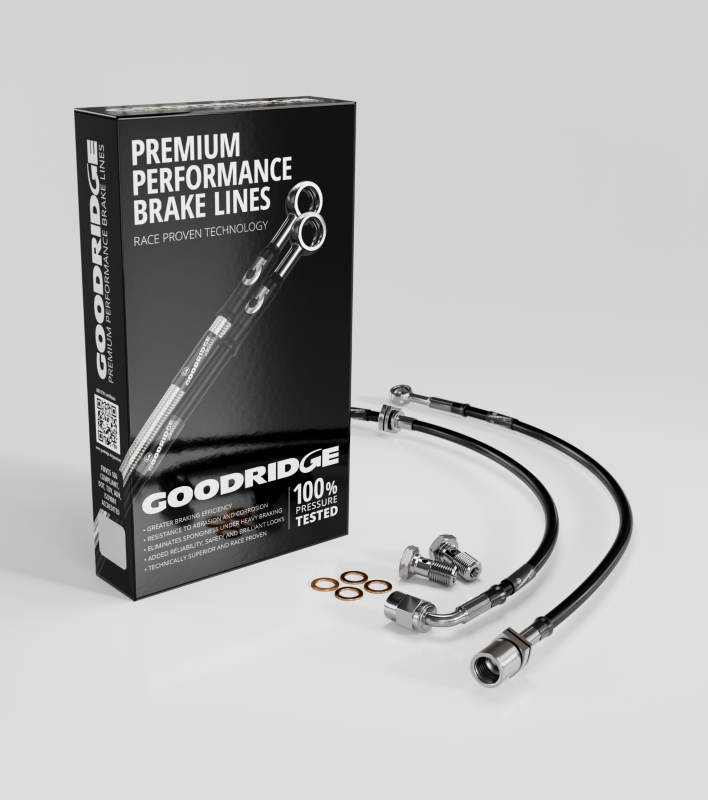 Load image into Gallery viewer, Goodridge 00-07 Honda Accord Stainless Steel Front Brake Lines
