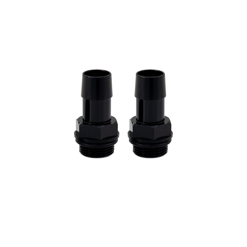Load image into Gallery viewer, Mishimoto 2pcs. M20x1.5 5/8in Aluminum Catch Can Fittings - Black
