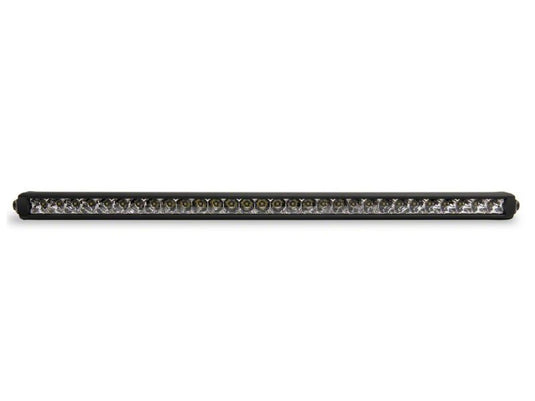 Raxiom 18-23 Jeep Wrangler JL Axial Series 30-In Single Row LED Light Bar w/ Hood Mounting Brackets