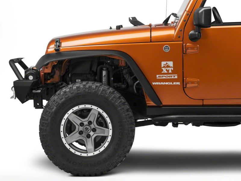 Load image into Gallery viewer, Raxiom 07-18 Jeep Wrangler JK 20-In Light Bar Hood Mounting Brackets
