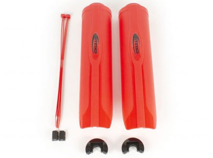 Daystar 2.0 Shock Guard Pair - Red - Fits Daystar/Procomp/Tuff Country/Rancho/Skyjacker Shocks