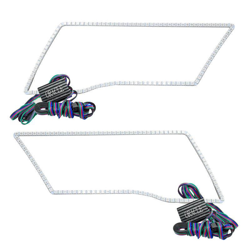 Load image into Gallery viewer, Oracle Dodge Ram Sport 09-18 LED Headlight Halo Kit - ColorSHIFT w/ Simple Controller
