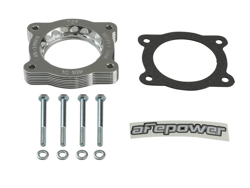 Load image into Gallery viewer, aFe 07-13 Chevrolet Silverado 1500/GMC Sierra 1500 Silver Bullet Throttle Body Spacer - Silver
