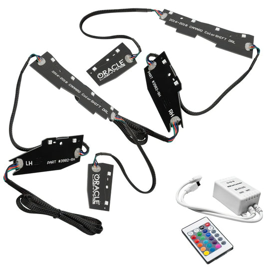 Oracle 16-18 Chevy Camaro RGB+W Headlight DRL  Kit - ColorSHIFT w/ Simple Controller