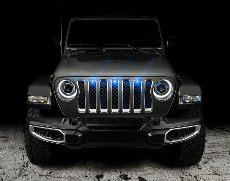 Load image into Gallery viewer, Oracle Pre-Runner Style LED Grille Kit for Jeep Wrangler JL - Blue
