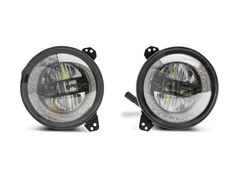 Load image into Gallery viewer, Raxiom 18-22 Jeep Wrangler JL/JT Axial Series LED Headlights- Black Housing (Clear Lens)
