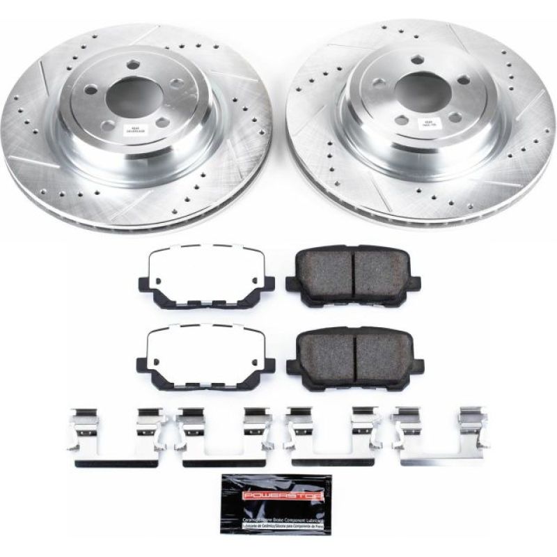 Load image into Gallery viewer, Power Stop 14-19 Dodge Charger Rear Z26 Street Warrior Brake Kit
