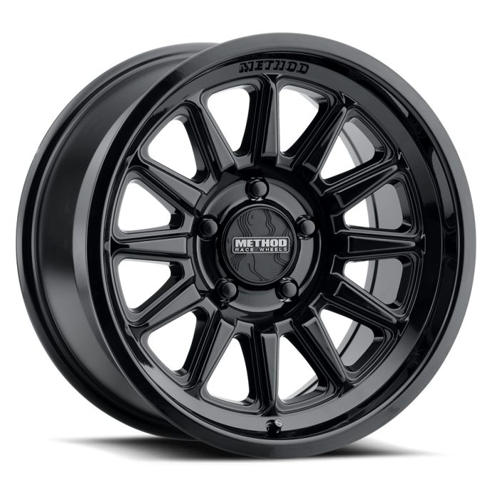 Method MR323 17x8.5 / 8x6.5 BP / 0ET / 4.72in BS / 130.81mm CB - Gloss Black Wheel