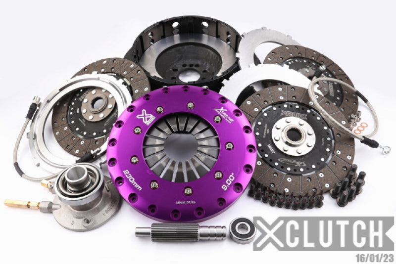 Load image into Gallery viewer, XClutch 09-15 Cadillac CTS V 6.2L 9in Triple Solid Organic Clutch Kit
