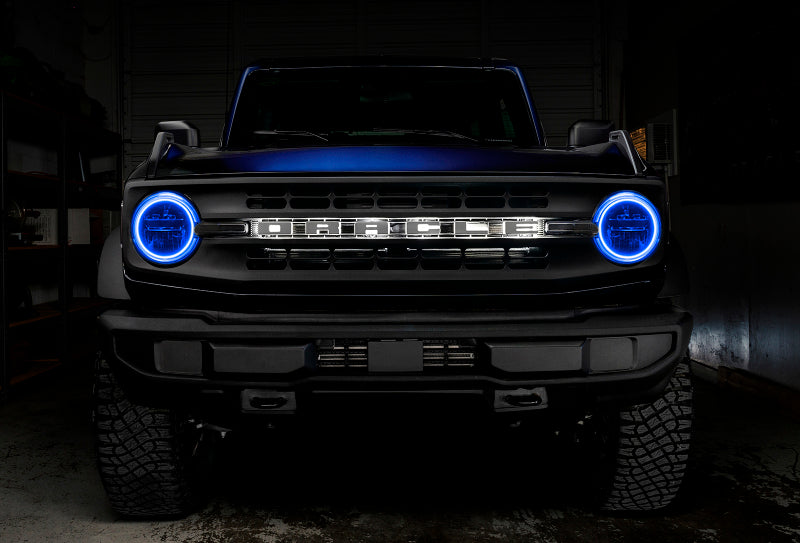Load image into Gallery viewer, Oracle 2021 Ford Bronco Base Headlight LED Halo Kit - ColorSHIFT - w/ Simple Controller
