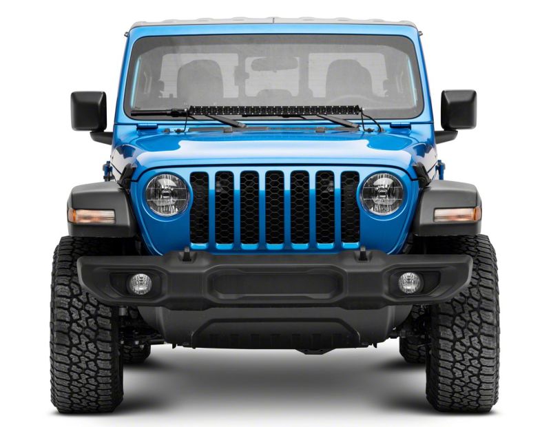 Load image into Gallery viewer, Raxiom 18-23 Jeep Wrangler JL Axial Series 30-In Single Row LED Light Bar w/ Hood Mounting Brackets
