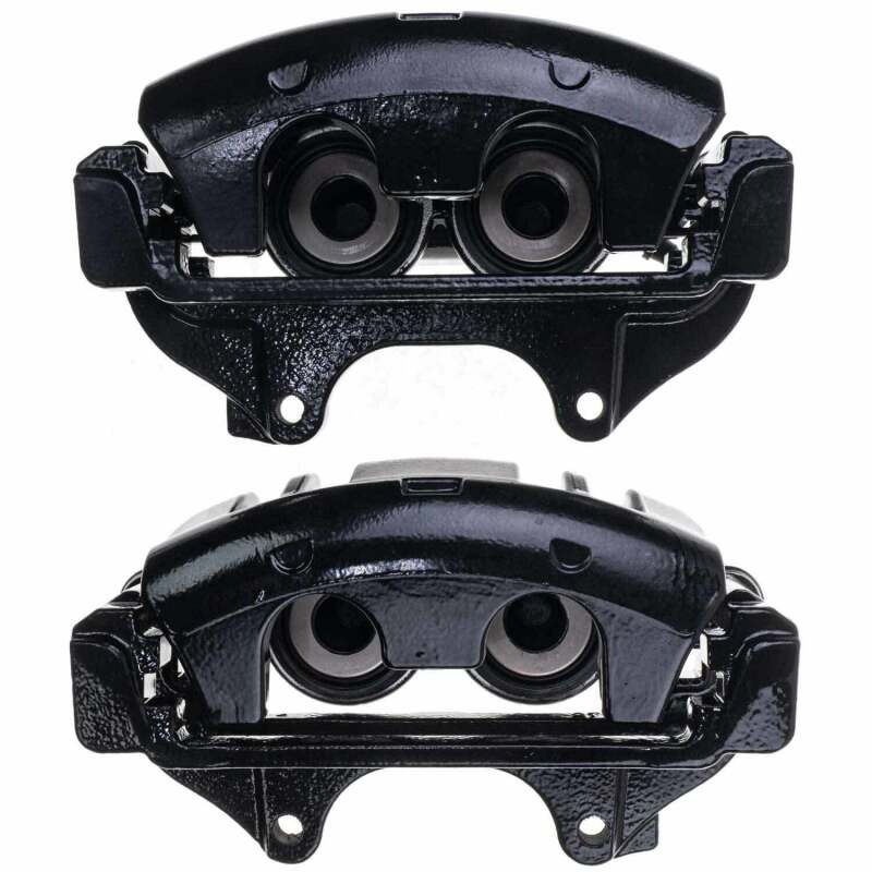 Load image into Gallery viewer, Power Stop 2014 Chrysler 200 Front Black Caliper - Pair w/Bracket

