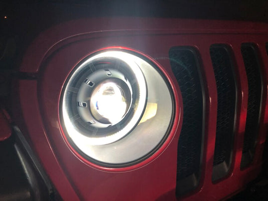 Oracle Oculus Bi-LED Projector Headlights for Jeep JL/Gladiator JT - Matte Blk - 5500K SEE WARRANTY