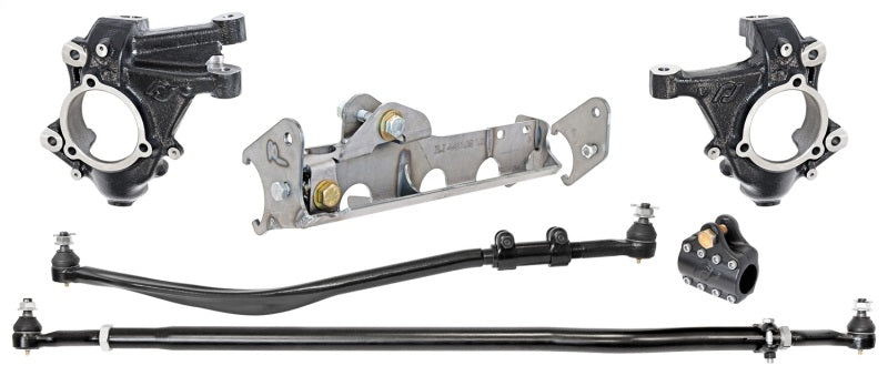 Load image into Gallery viewer, RockJock JL/JT Currectlync High Steer kit for Ram Assist. w/ Knuckles Drag link, Tie Rod, Hardware
