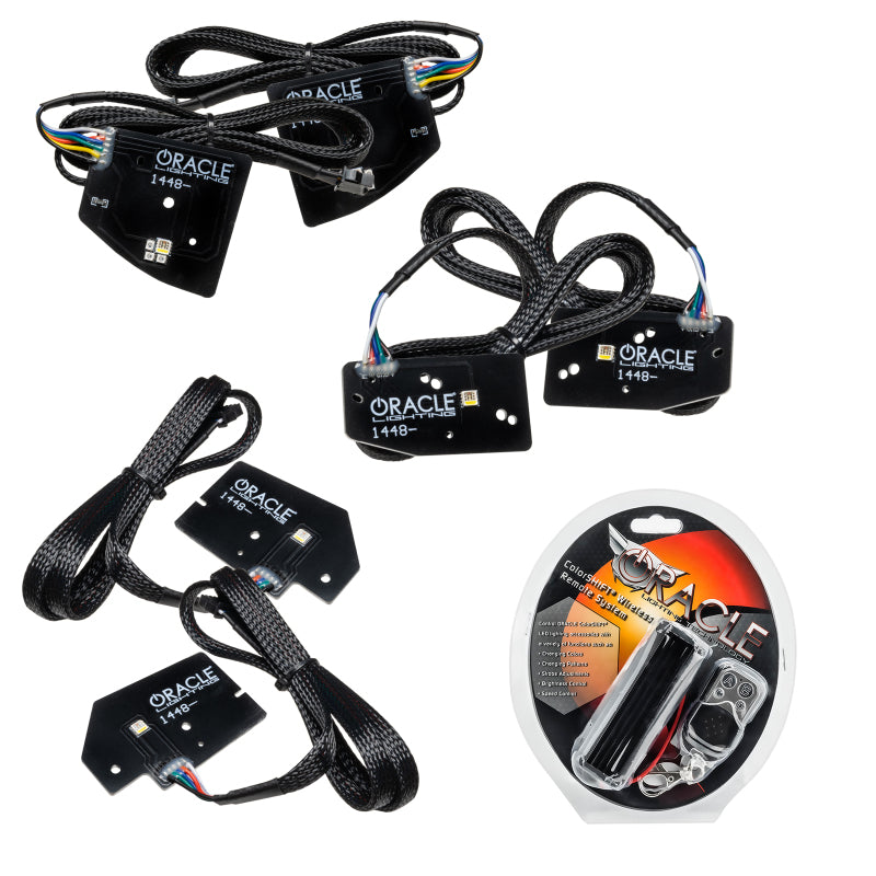 Load image into Gallery viewer, Oracle 19-21 RAM 1500 Projector LED Headlight DRL Kit - RGBW+A w/ RF Controller
