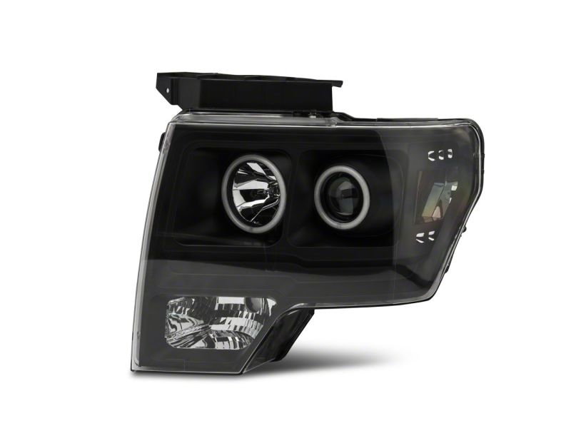 Load image into Gallery viewer, Raxiom 09-14 Ford F-150 Super White LED Halo Projector Headlights- Blk Housing (Clear Lens)
